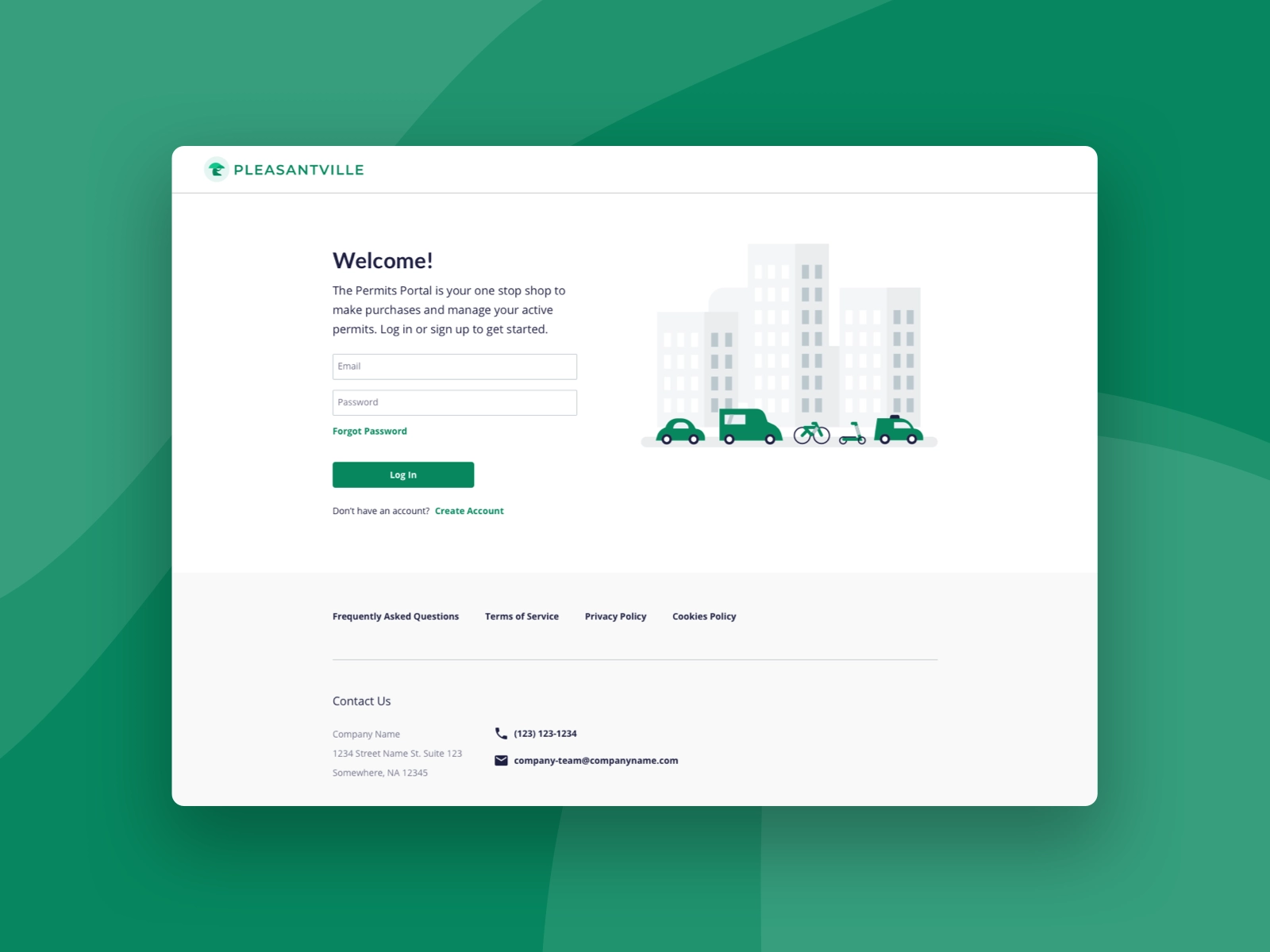 Passport platform screen